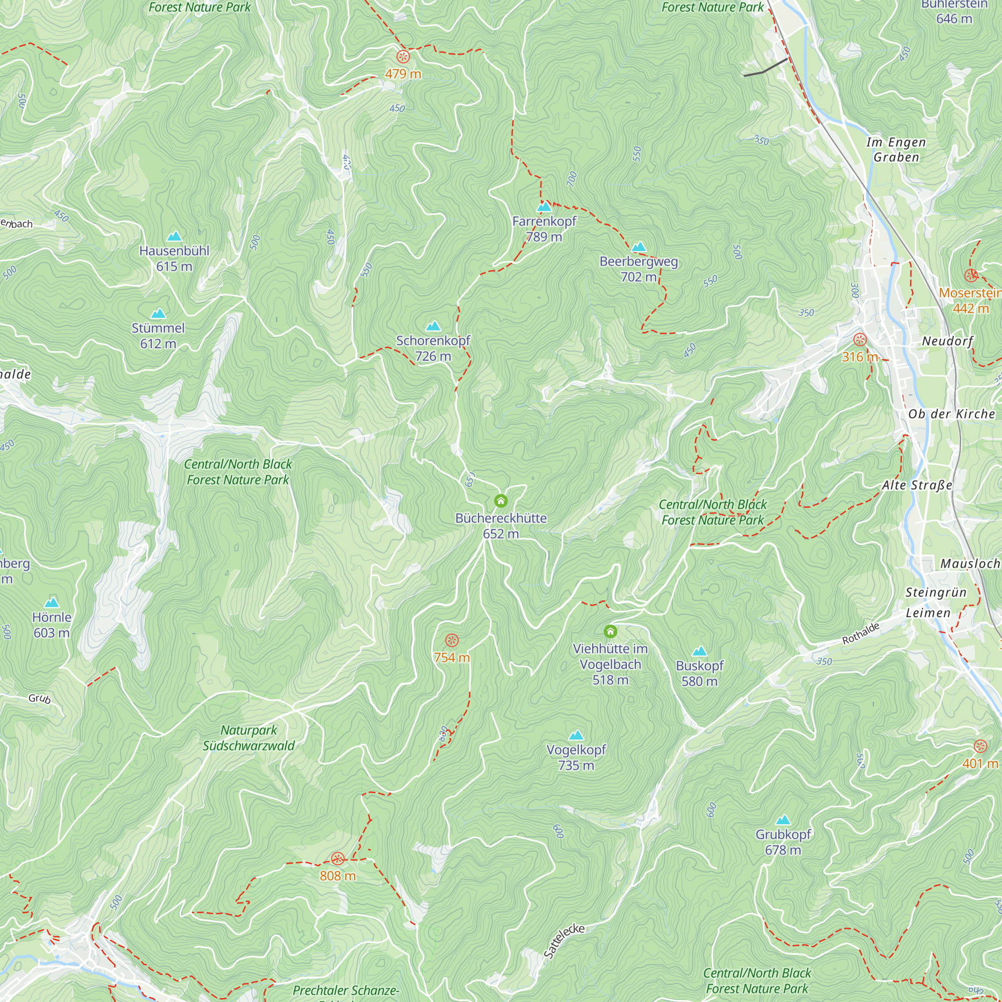 Büchereckhütte map