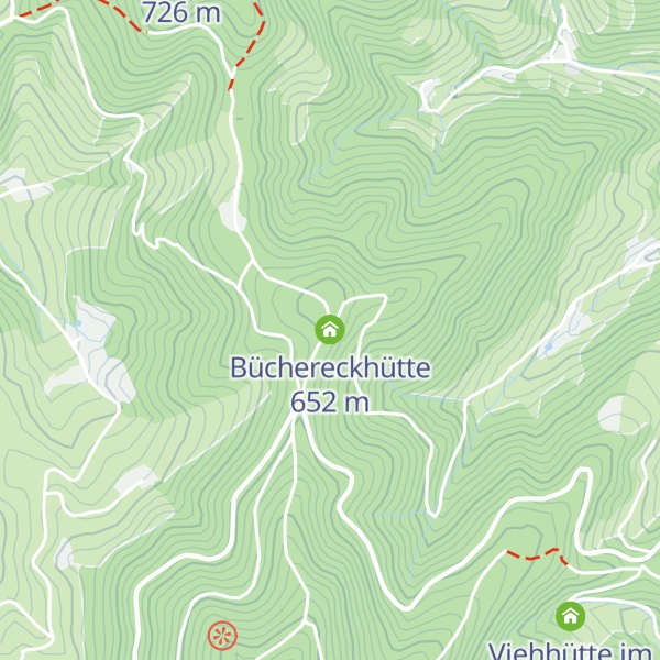 Map of Büchereckhütte