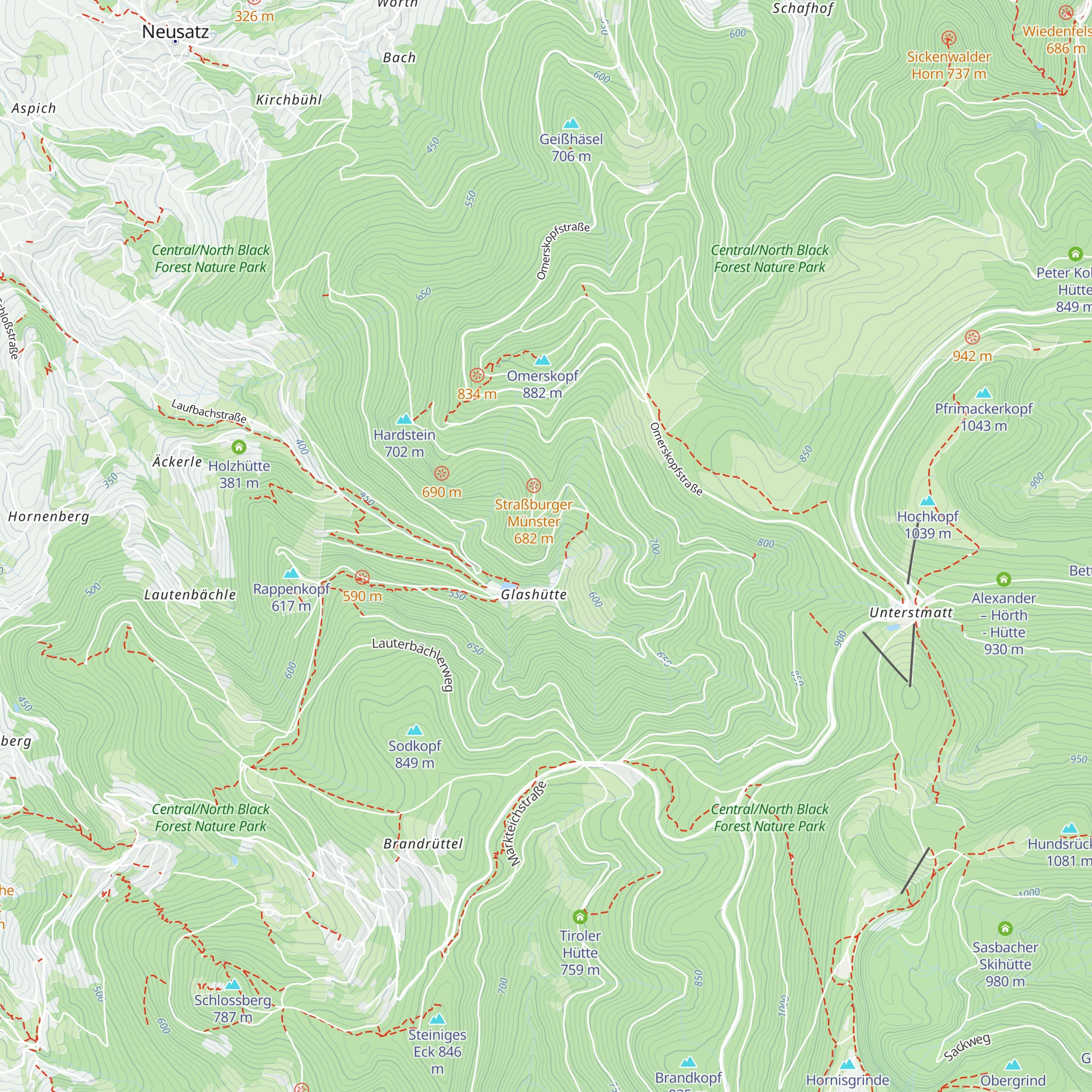 Steinbruch Hütte map