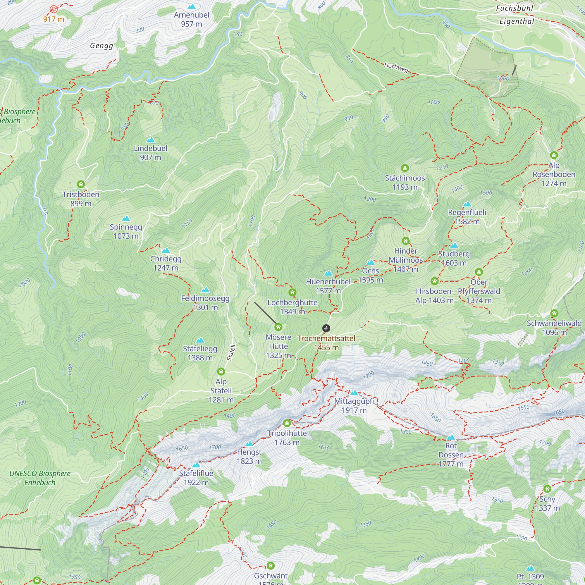 Lochberghütte map
