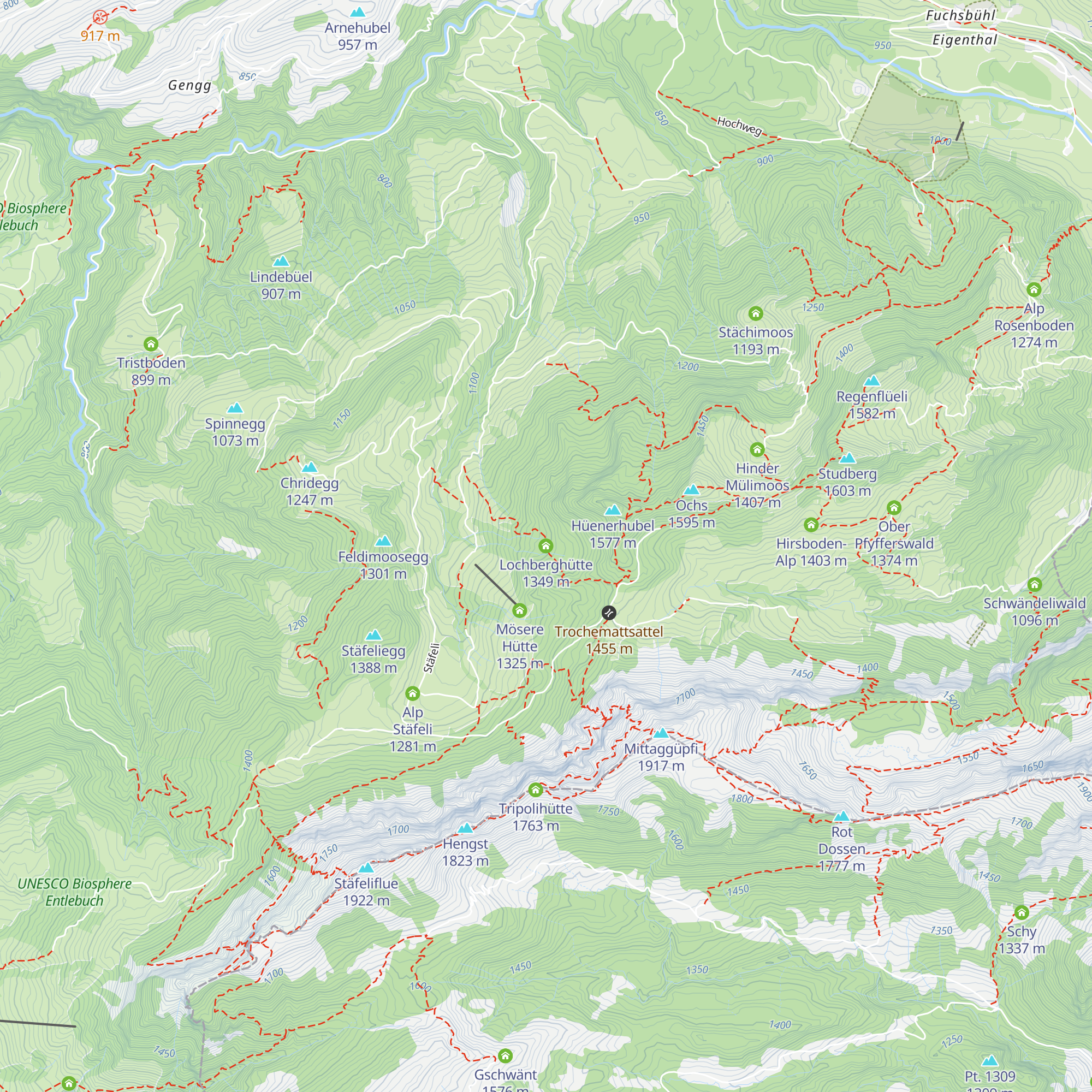 Lochberghütte map