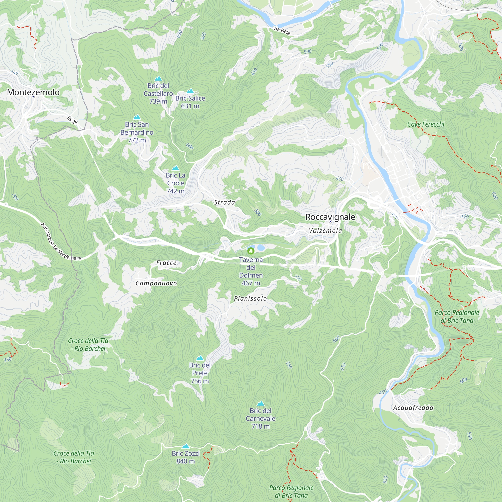 Taverna del Dolmen map