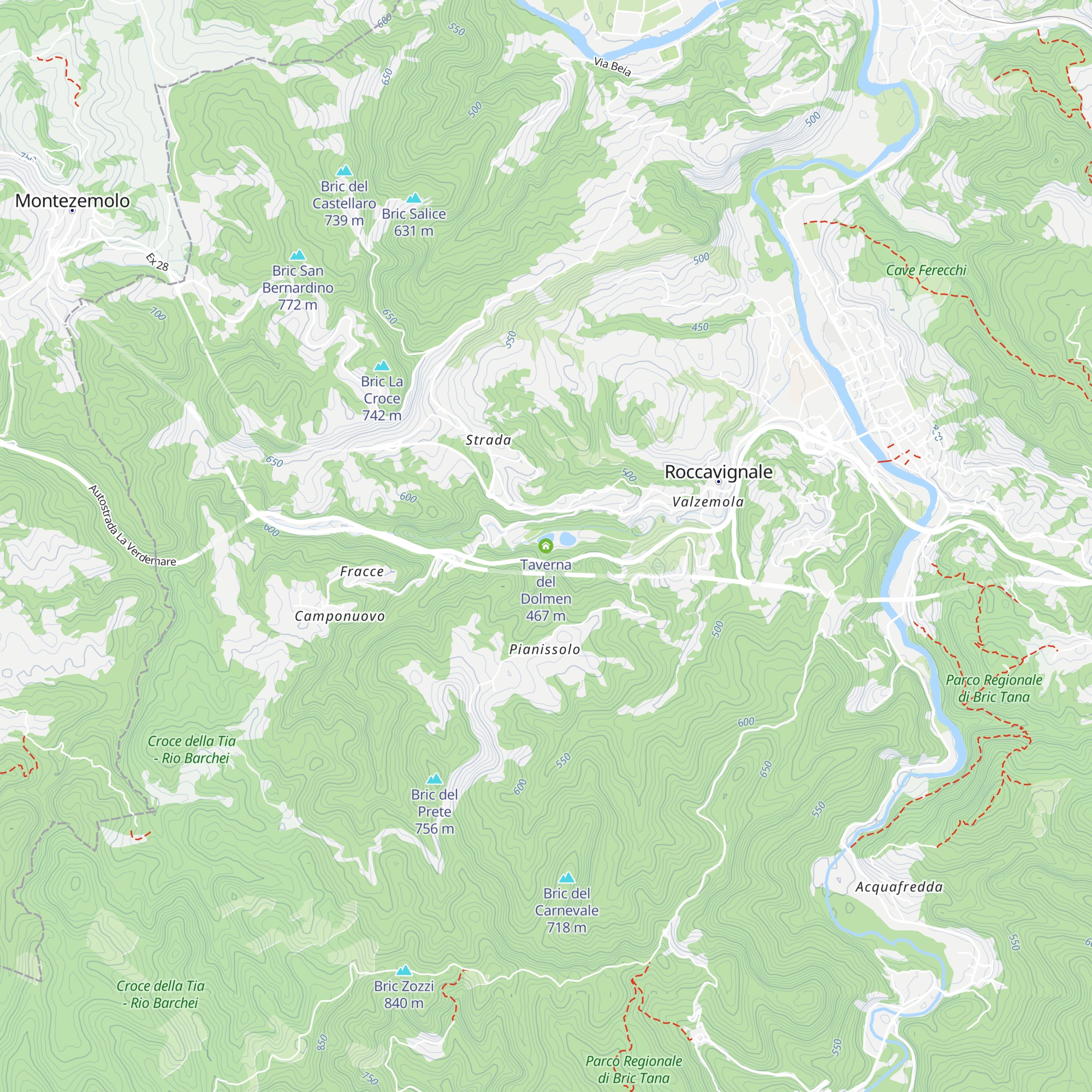 Taverna del Dolmen map
