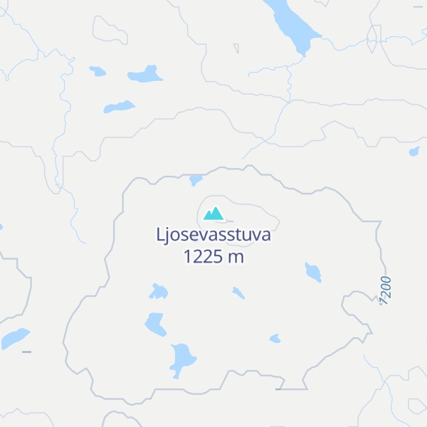 Map of Ljosevasstuva
