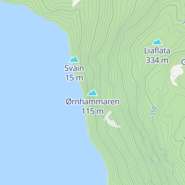 Map of Ørnhammaren