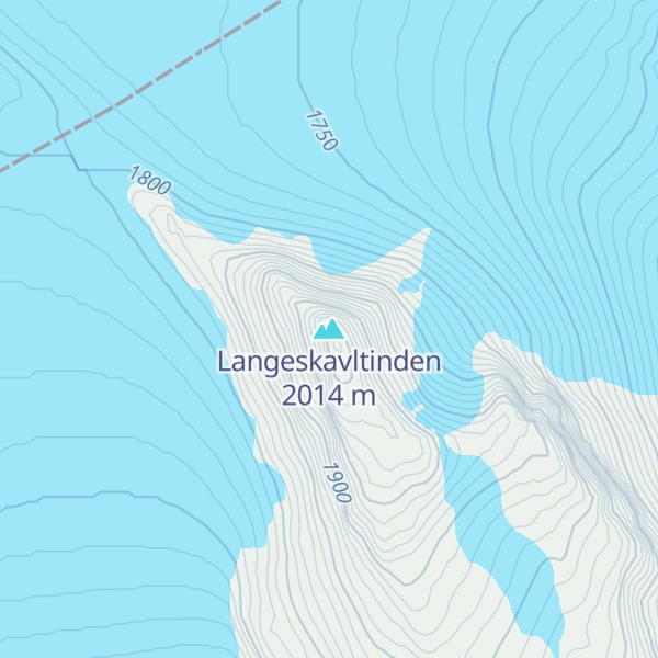 Map of Langeskavltinden