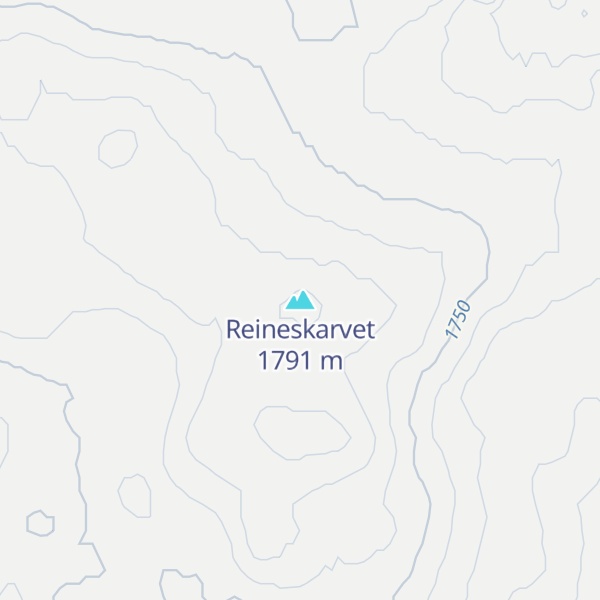 Map of Reineskarvet