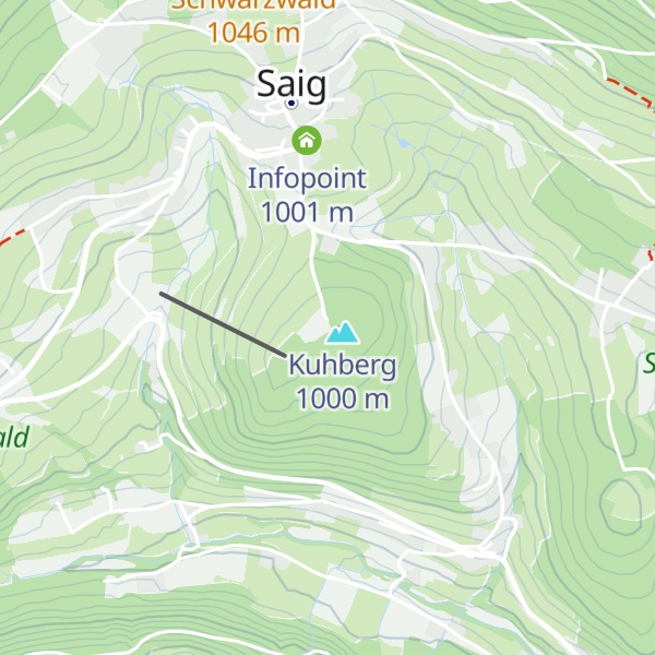 Map of Schutzhütte am Kuhberg