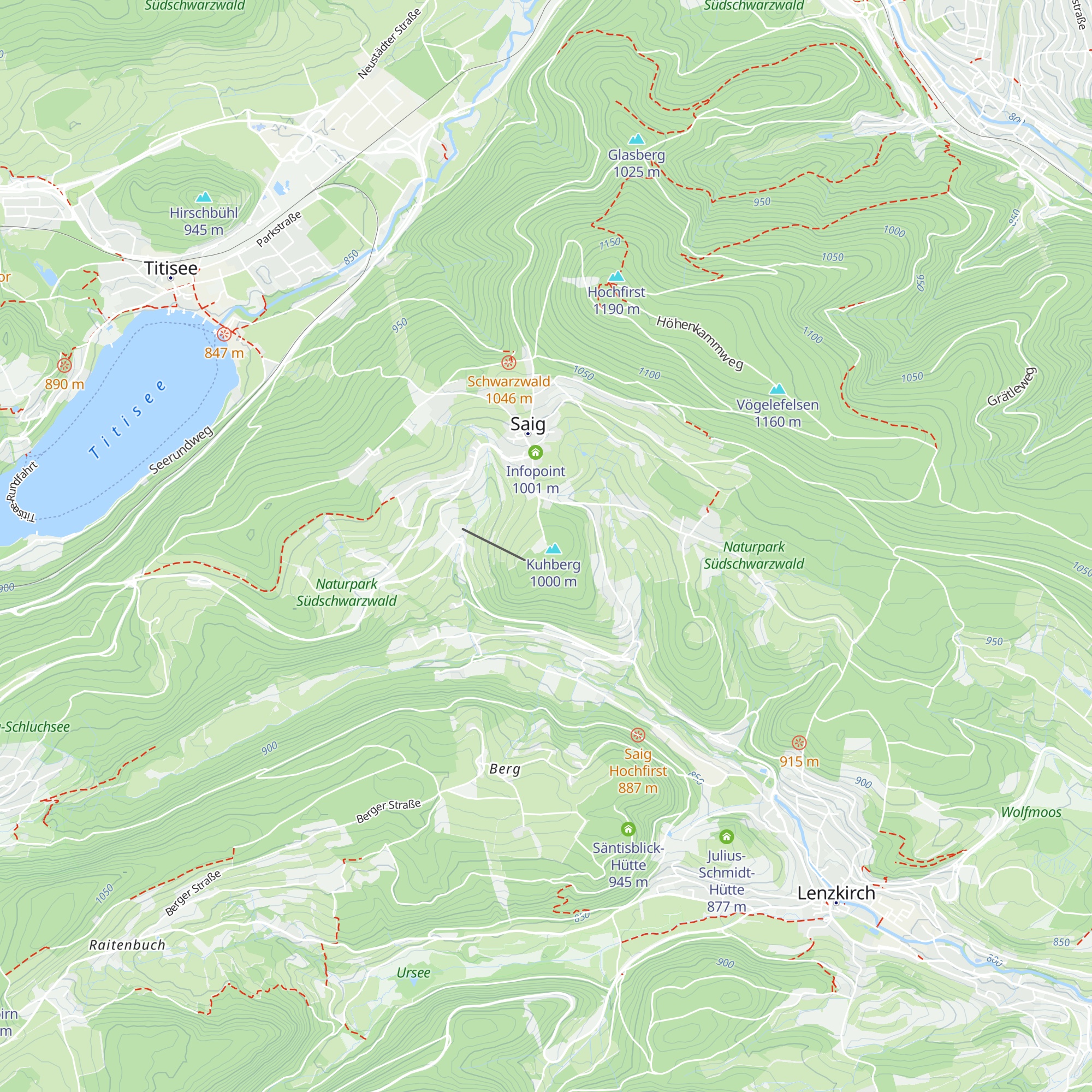 Schutzhütte am Kuhberg map