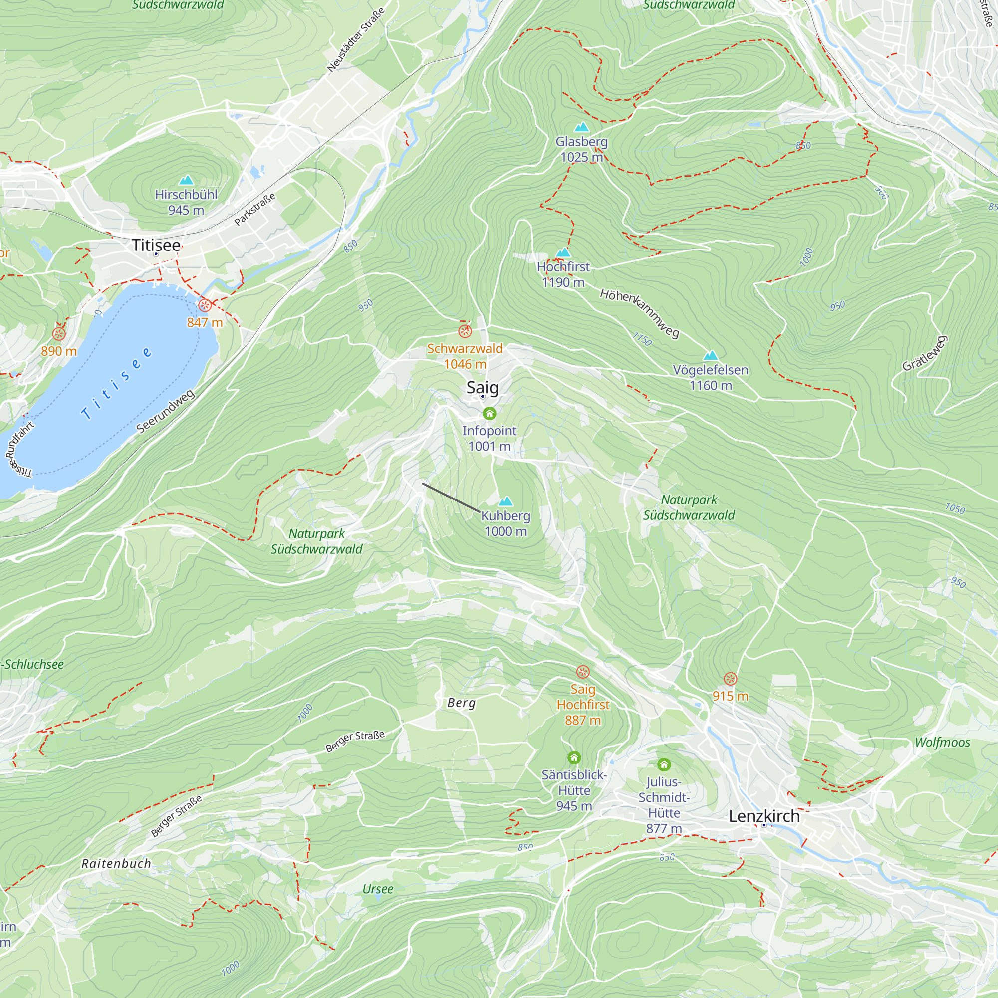 Schutzhütte am Kuhberg map