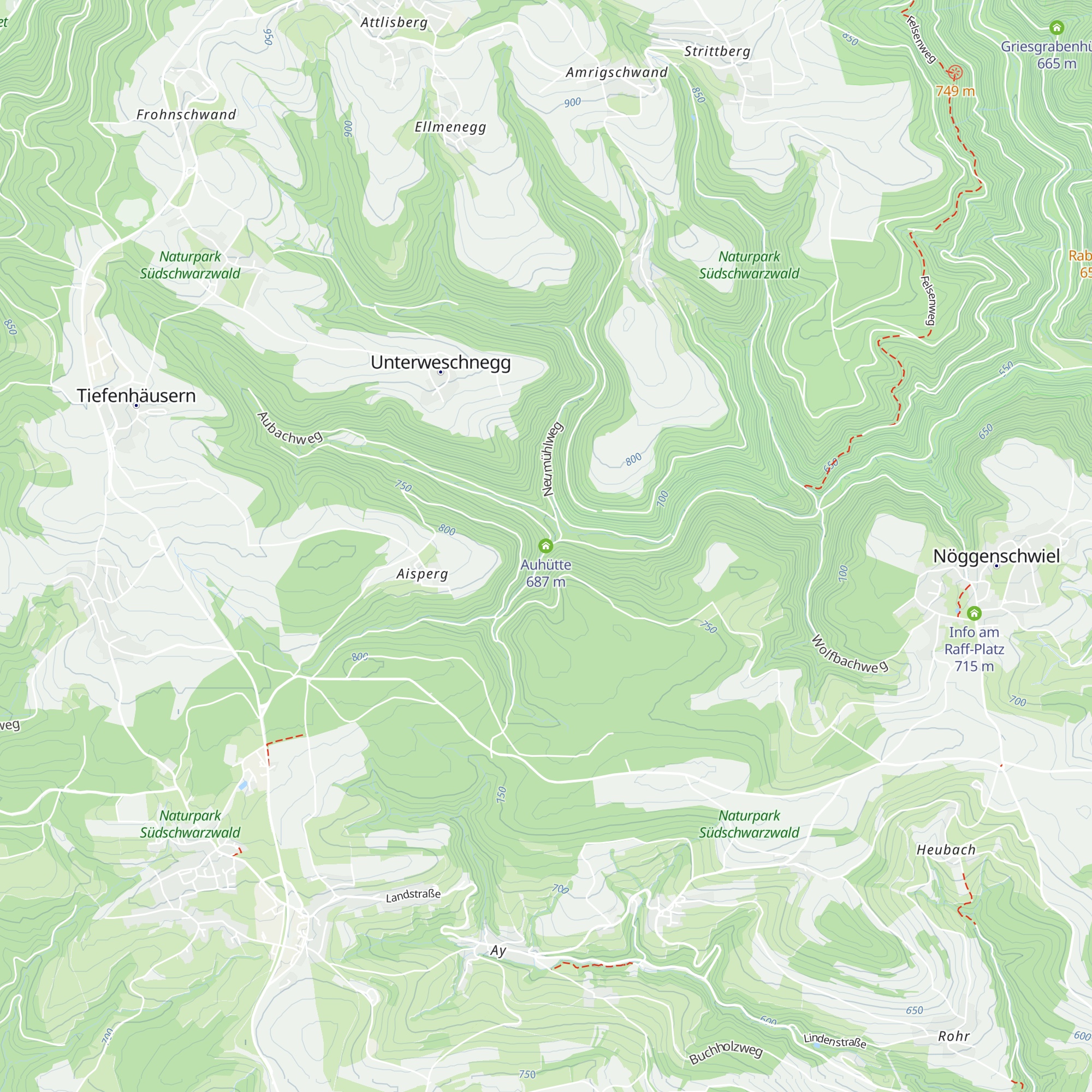 Auhütte map