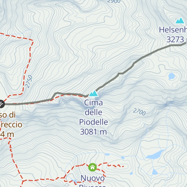 Map of Cima delle Piodelle