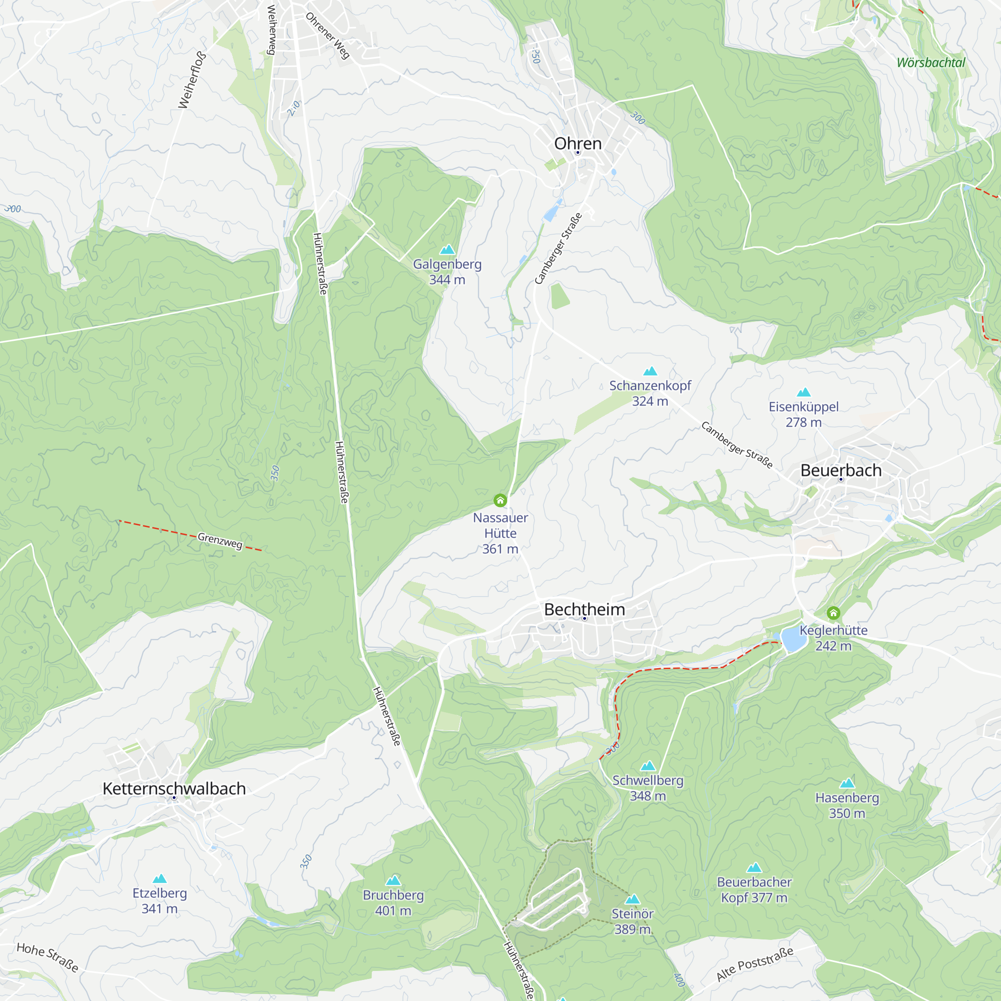 Nassauer Hütte map