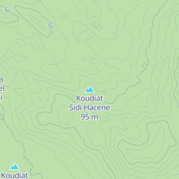 Map of Koudiat Sidi Hacene