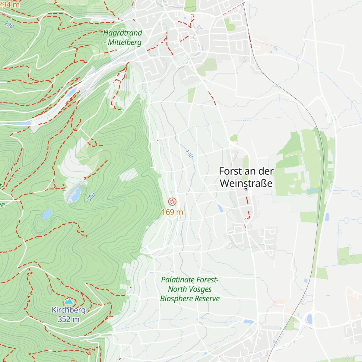Hüttenwingert map