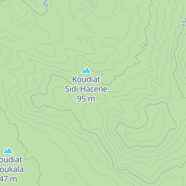 Map of Koudiat el Madene