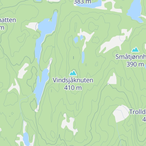 Map of Vindsjåknuten