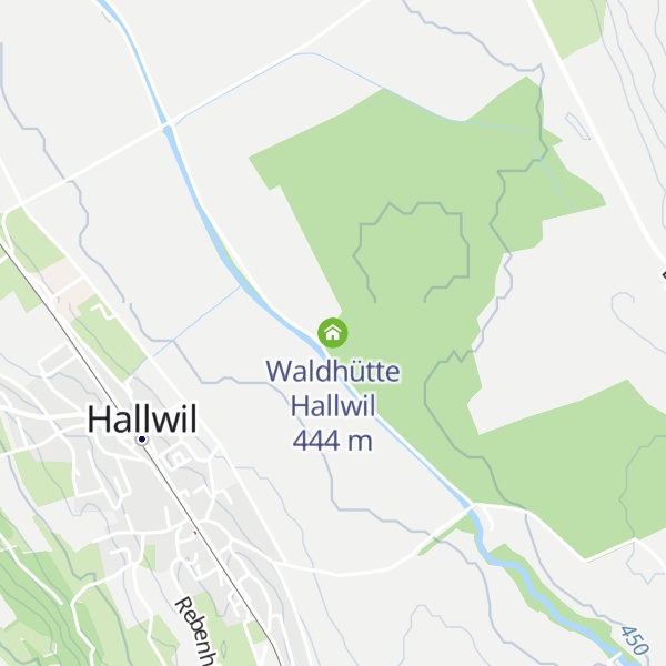 Map of Waldhütte Hallwil