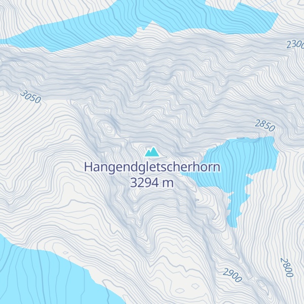 Map of Hangendgletscherhorn