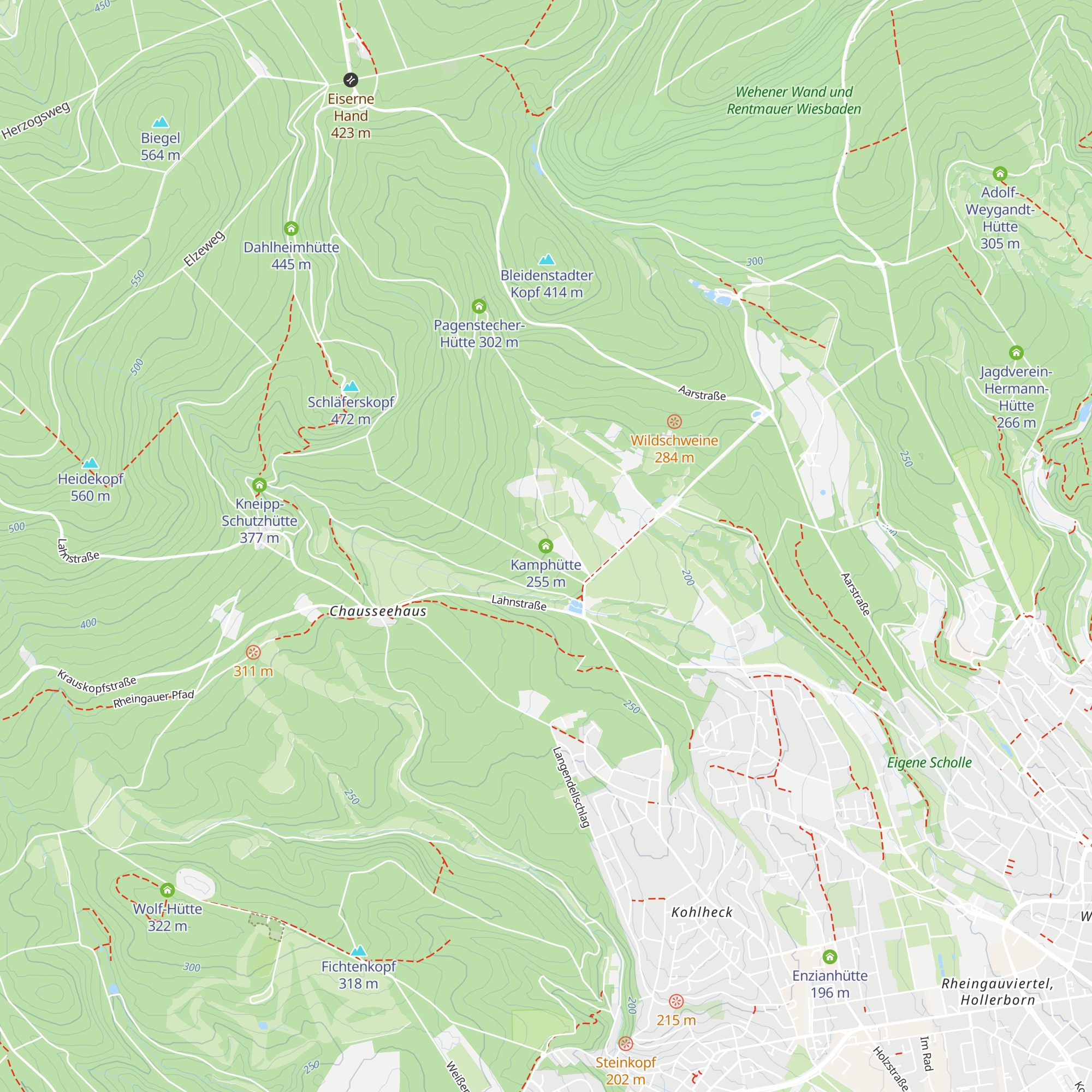 Kamphütte map