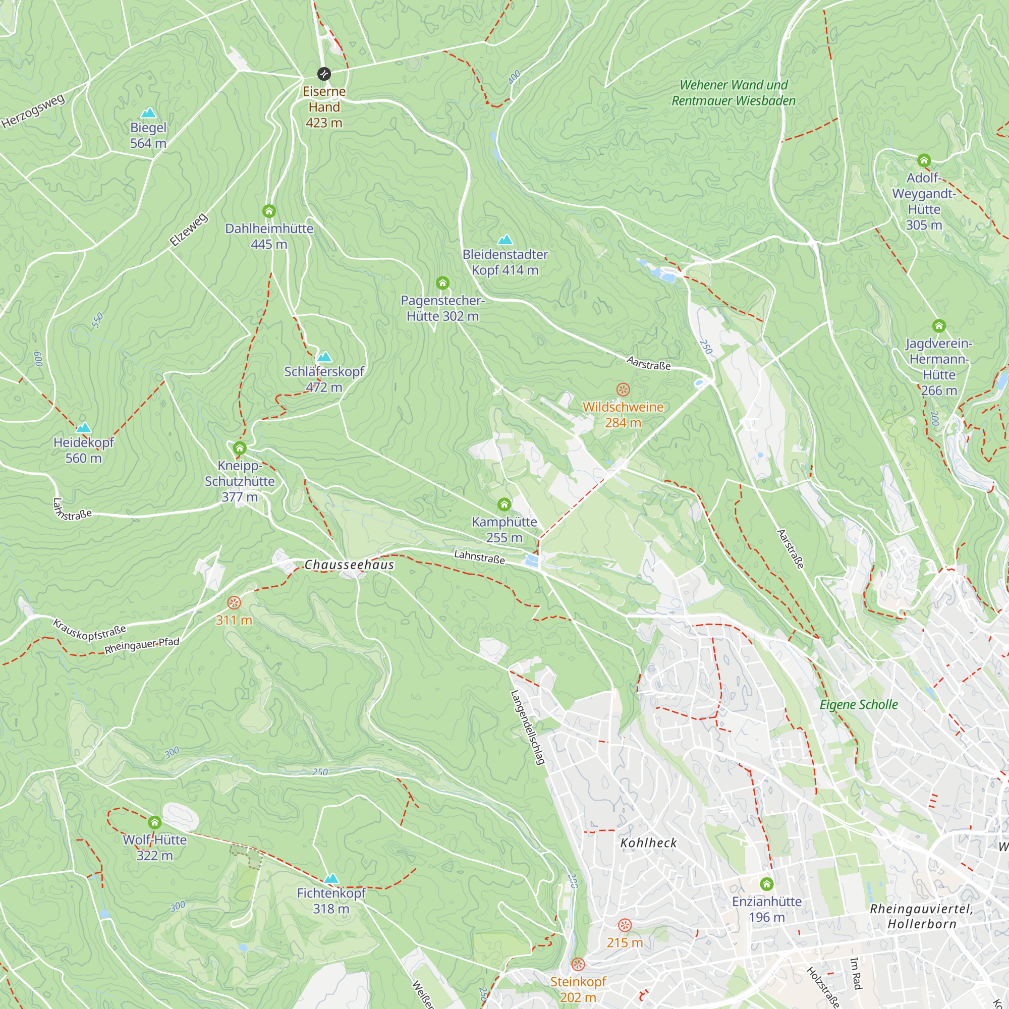 Kamphütte map