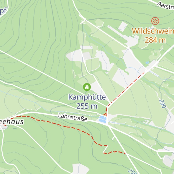 Map of Kamphütte