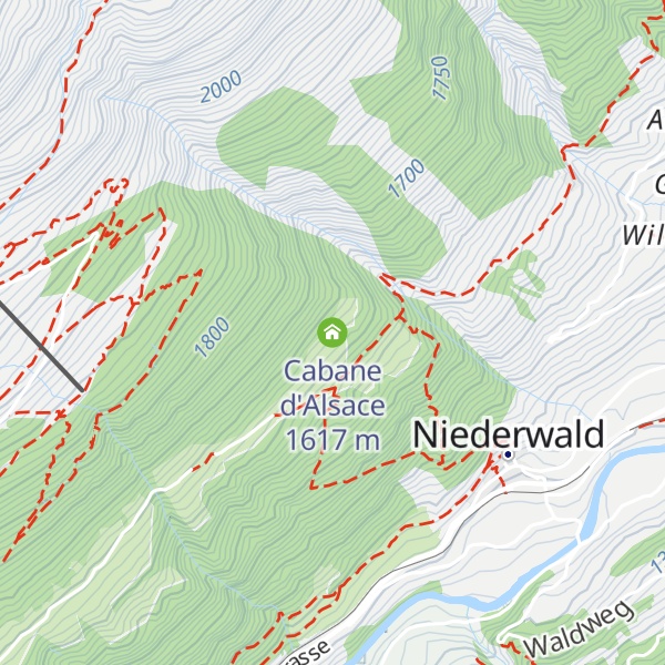 Map of Cabane d'Alsace