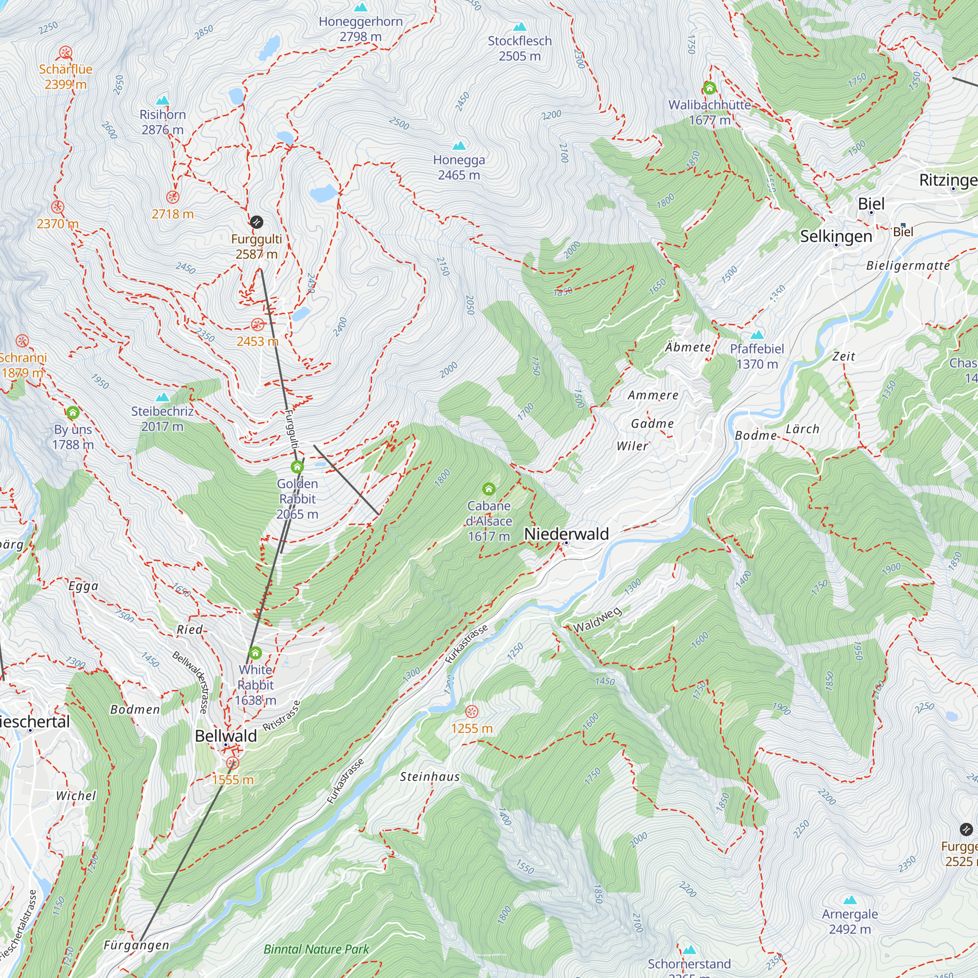 Cabane d'Alsace map