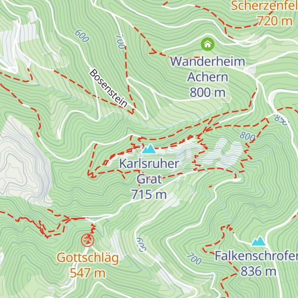 Map of Karlsruher Grat