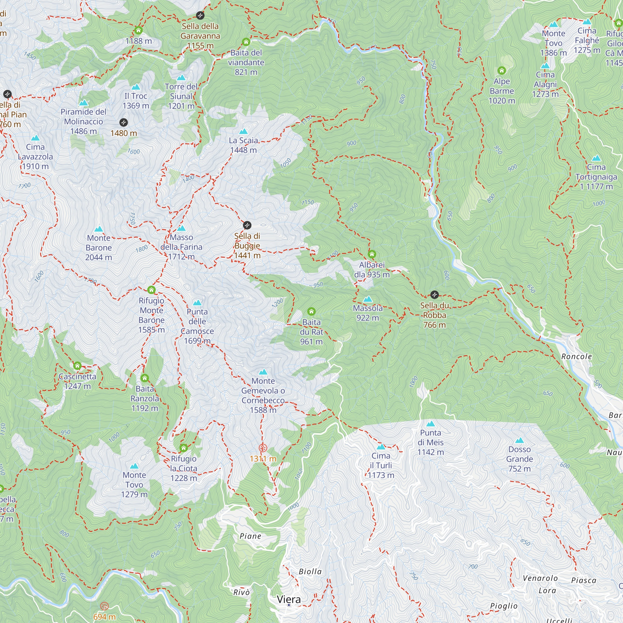 Baita du Rat map