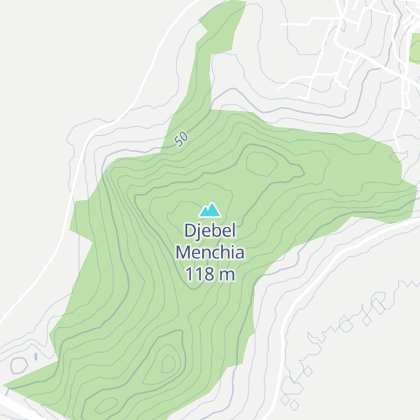 Map of Djebel Menchia