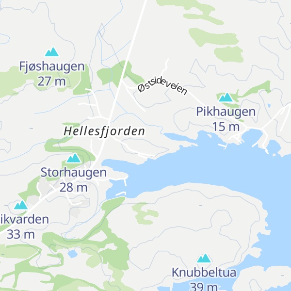 Map of Bryggjehaugen