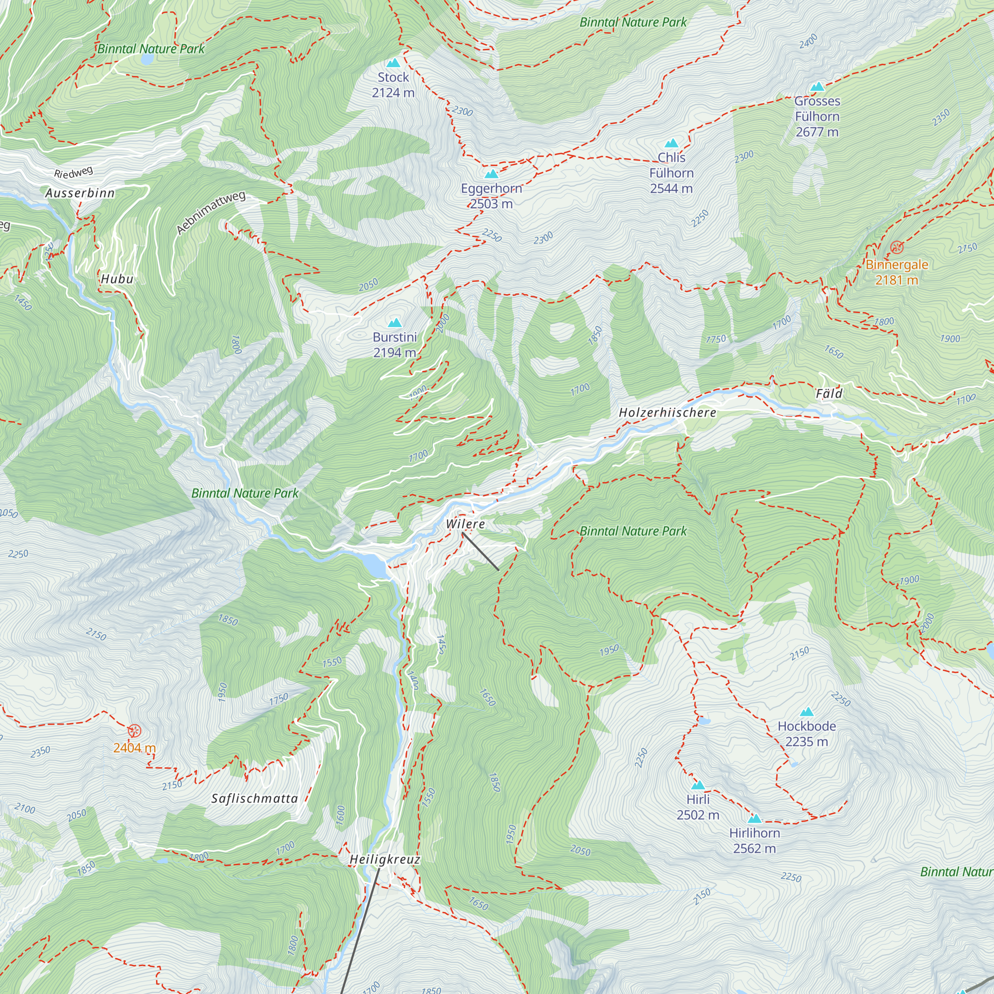 Tourismusbüro Binn map