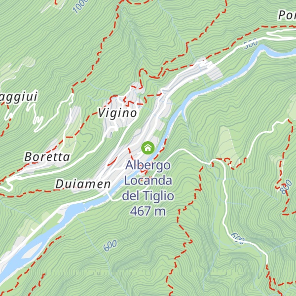 Map of Albergo Locanda del Tiglio