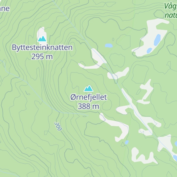 Map of Ørnefjellet