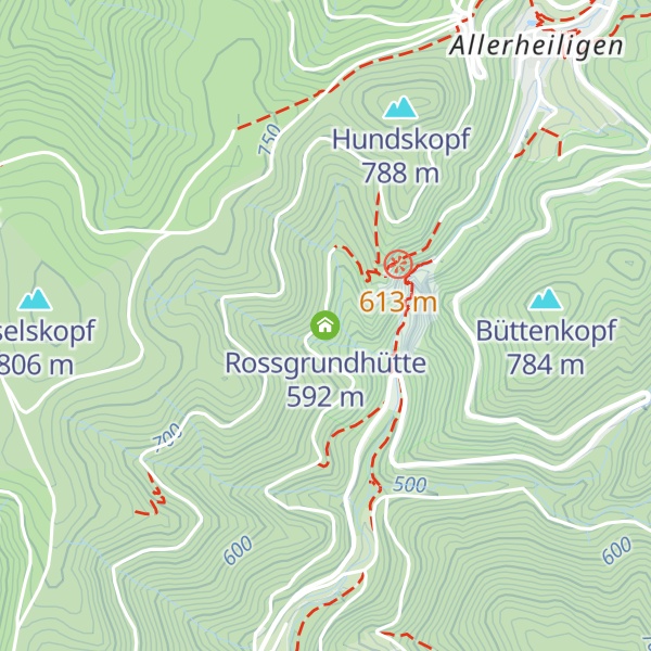 Map of Rossgrundhütte