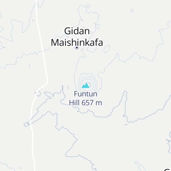 Map of Funtun Hill