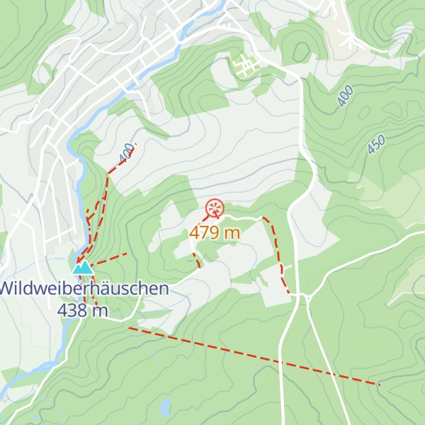 Map of Blockhütte Langenaubach