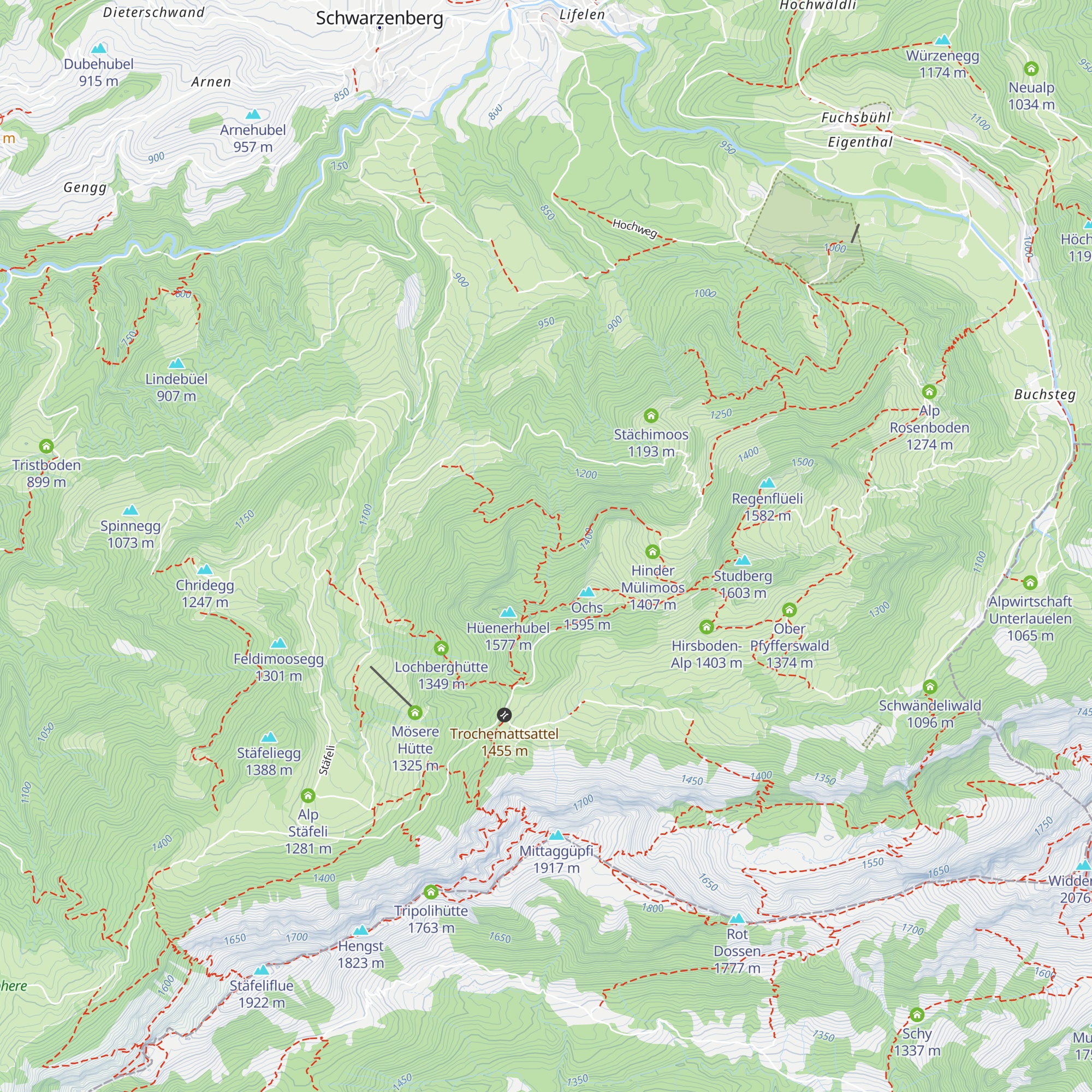 Gummlihütte map