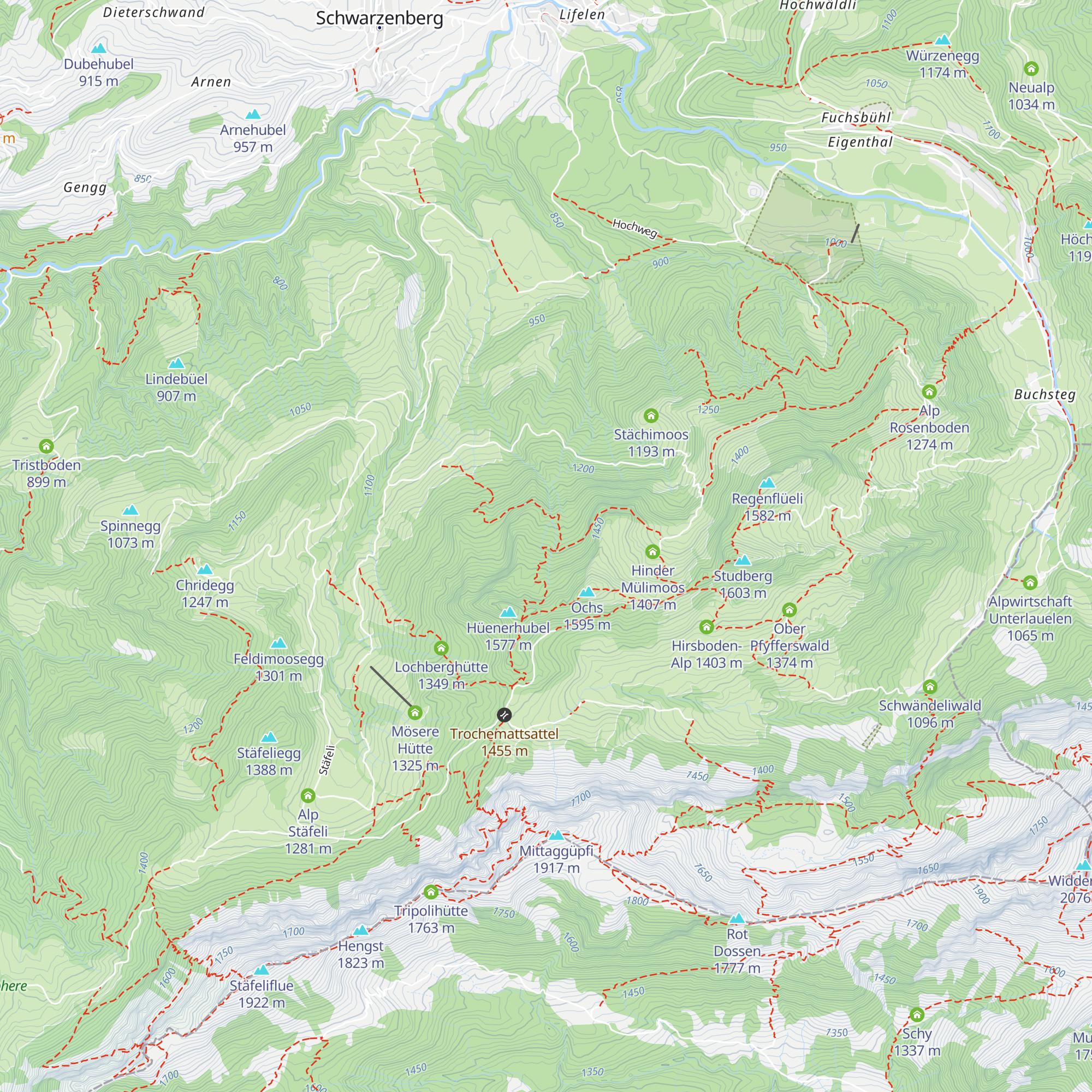 Gummlihütte map