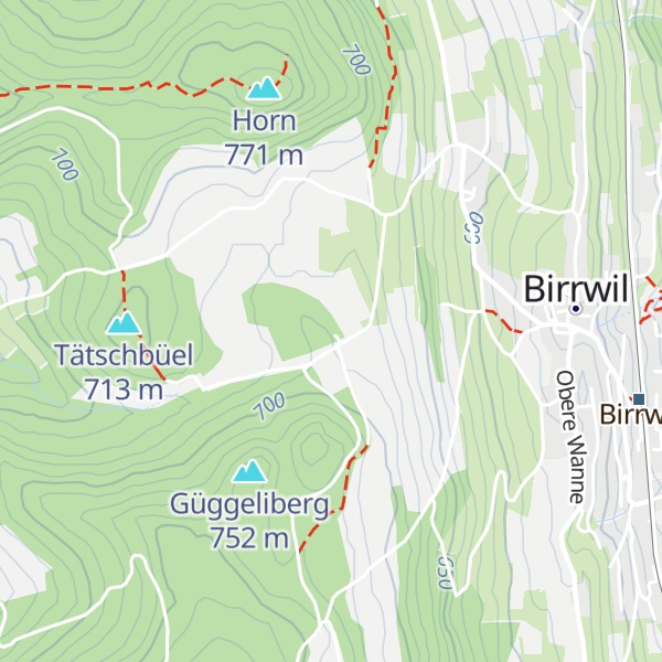 Map of Waldhütte Birrwil