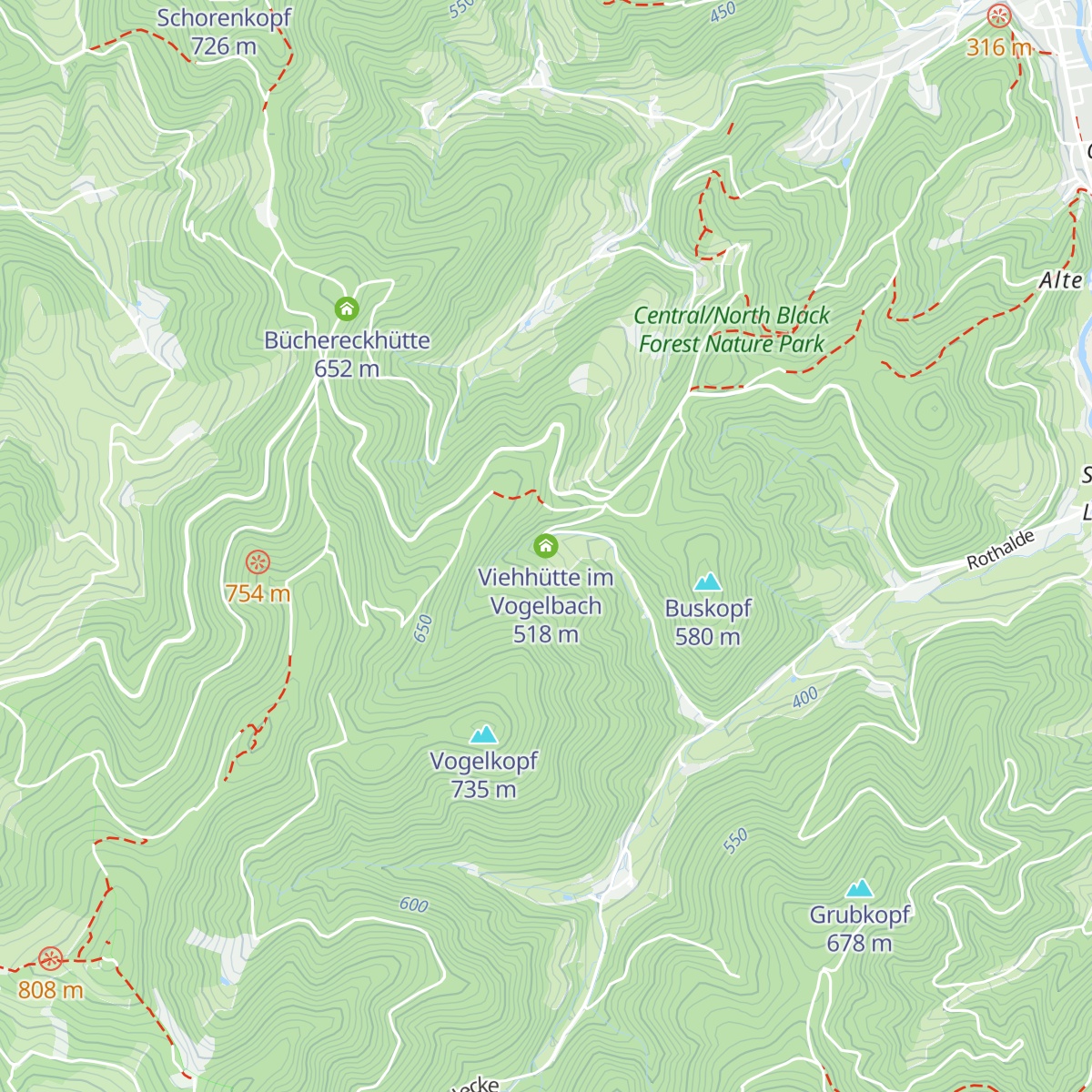 Viehhütte im Vogelbach map