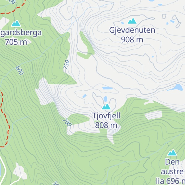 Map of Garefjellet