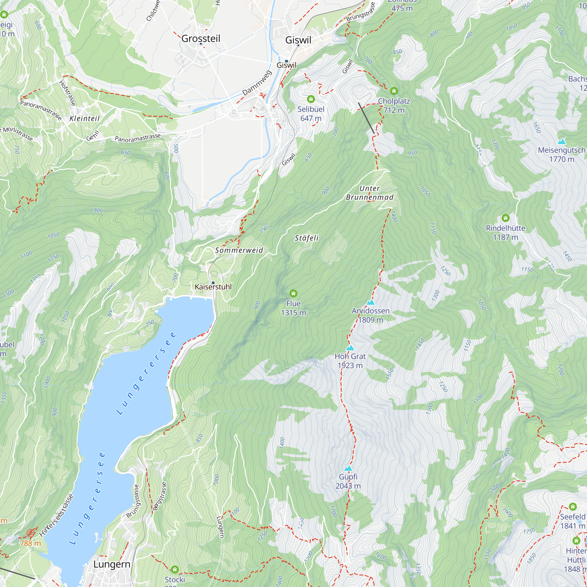 Flüe map