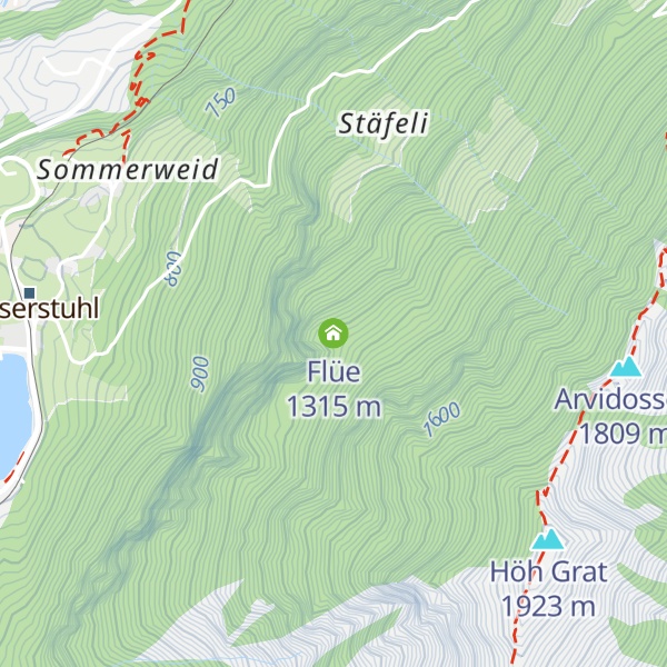 Map of Flüe