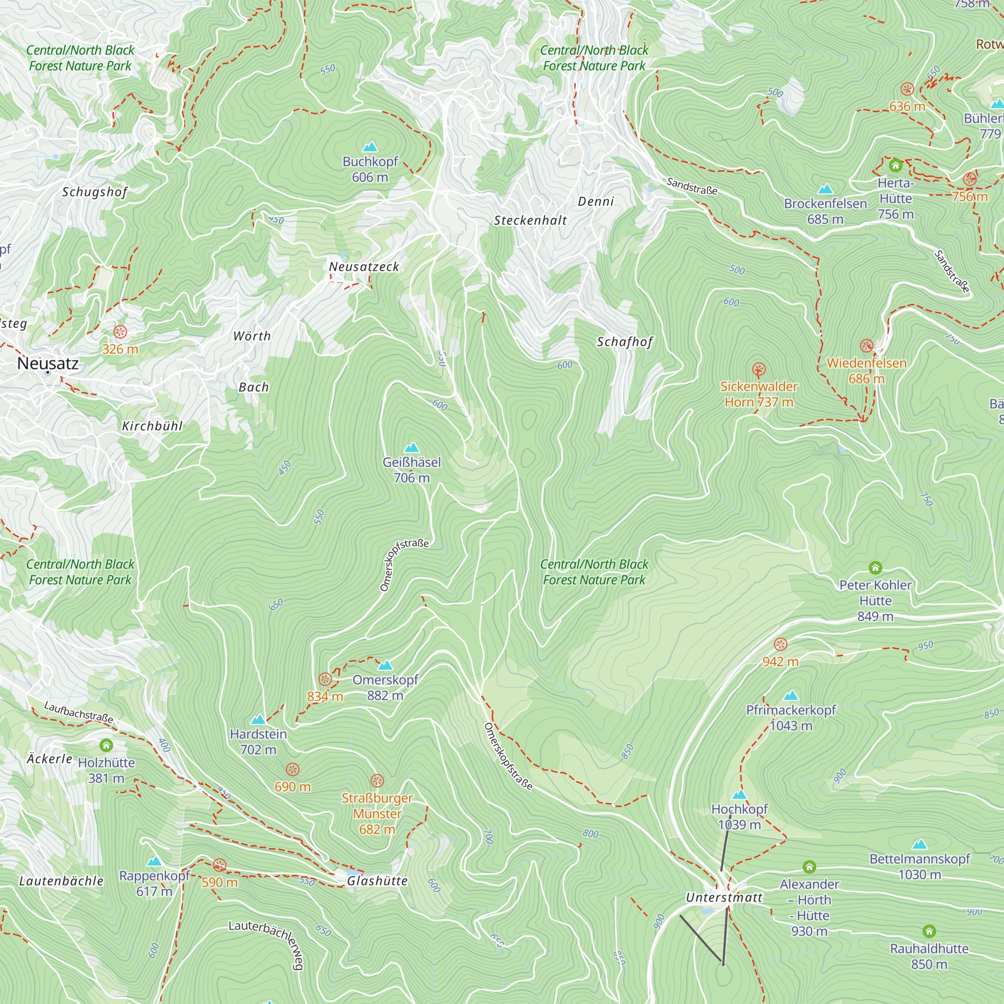 Schönbrunner Hütte map