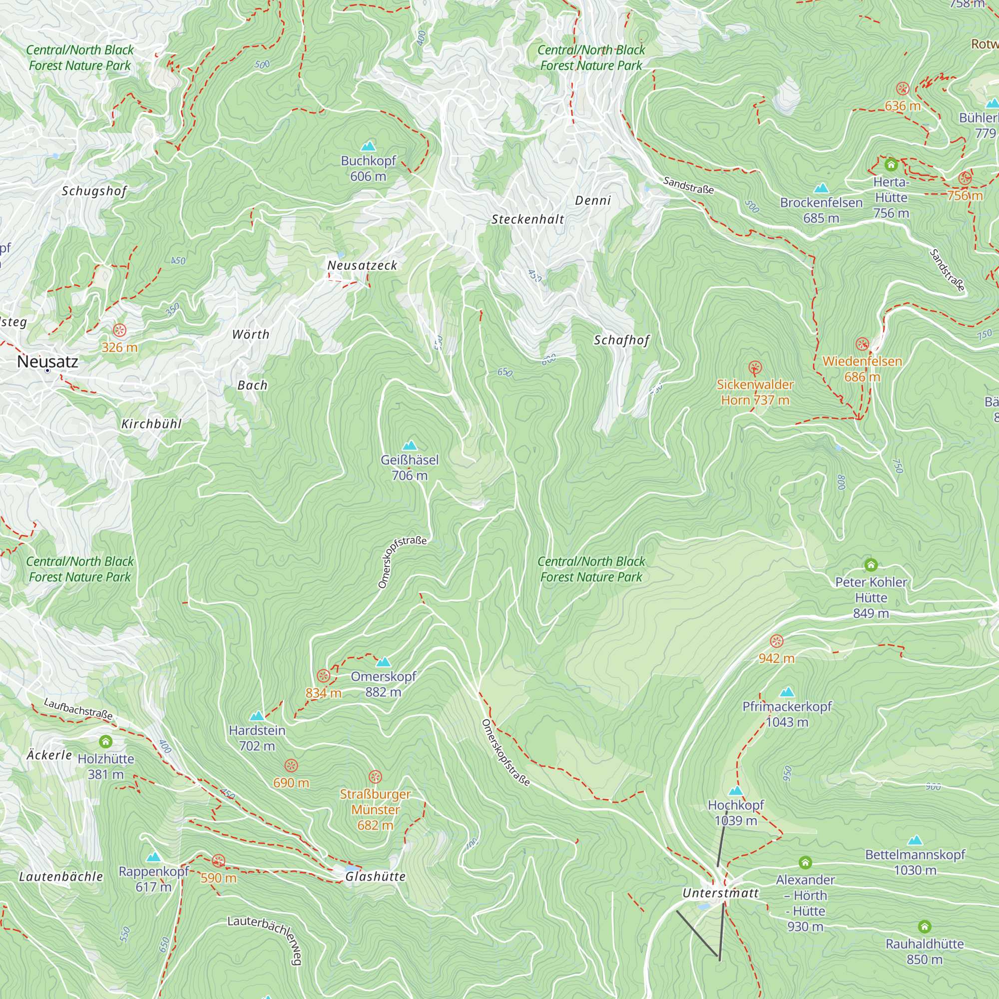 Schönbrunner Hütte map