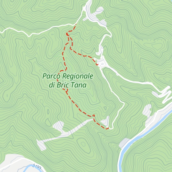 Map of Bric Castellaccio