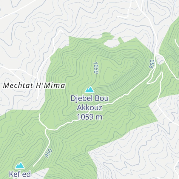 Map of Djebel Bou Akkouz