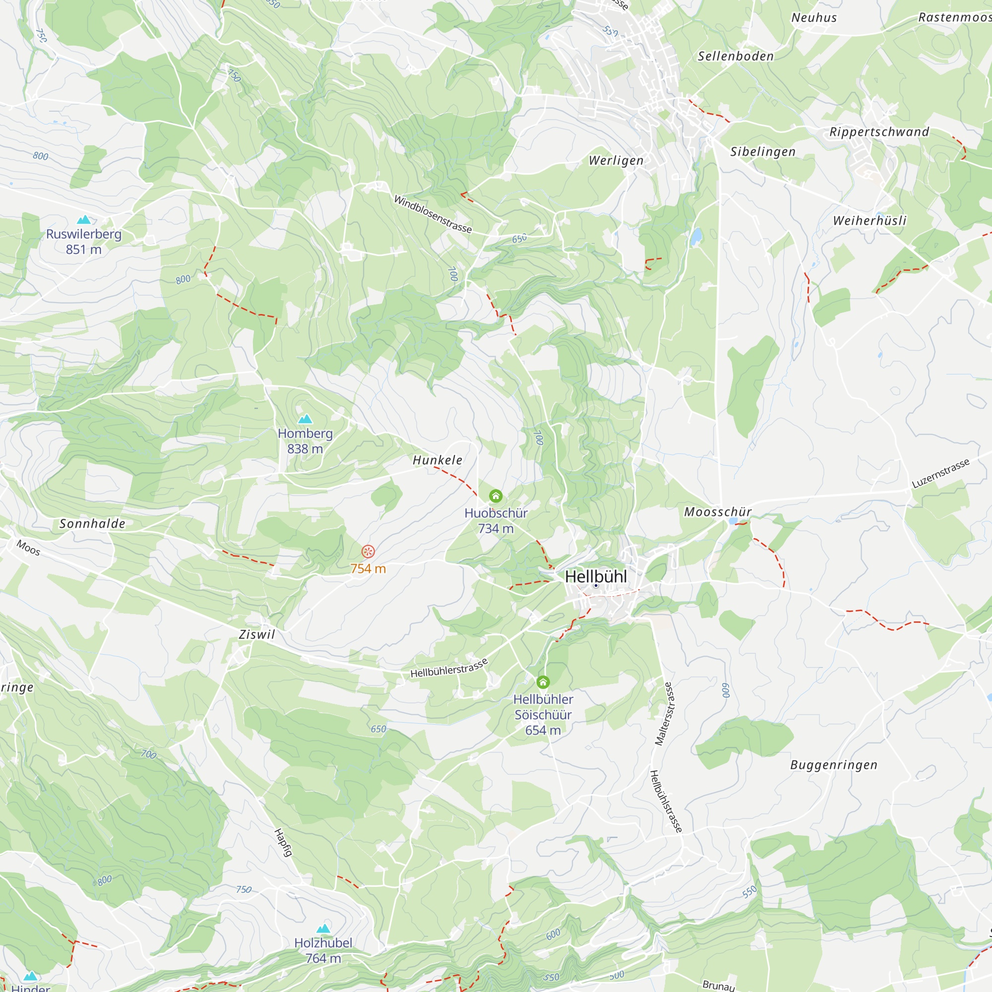 Huobschür map